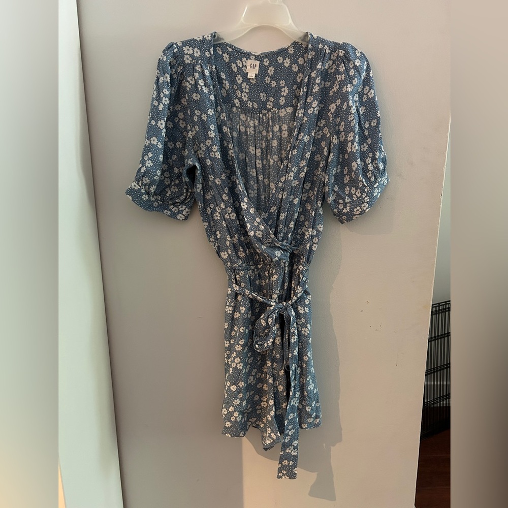 Floral Blue Romper